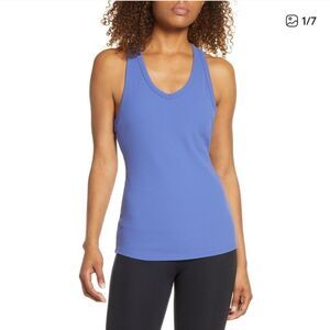 Zella Anytime Rib Racerback Tank Top Medium
